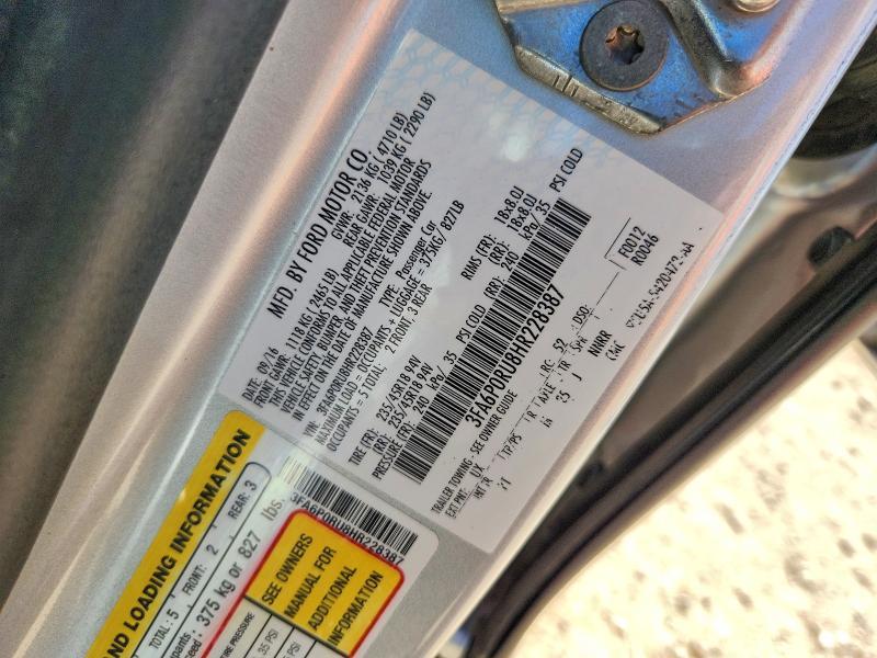 2017 Ford Fusion Titanium hev