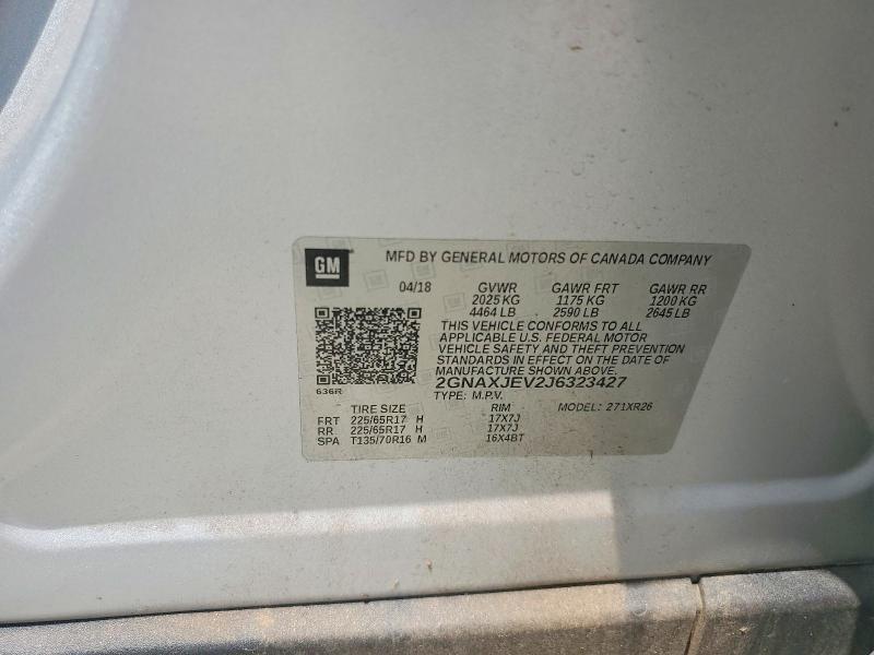 2018 Chevrolet Equinox lt