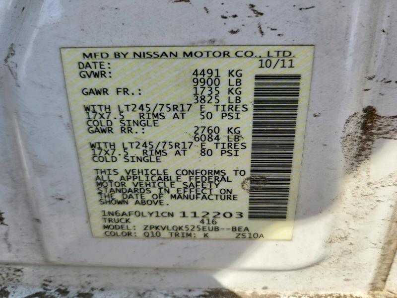 2012 Nissan NV 2500 Delivery Van