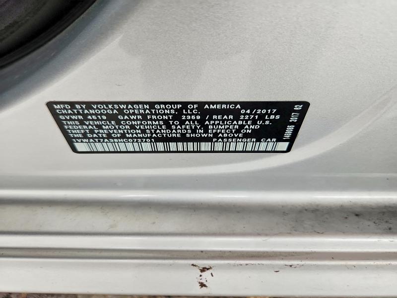 2017 Volkswagen Passat s