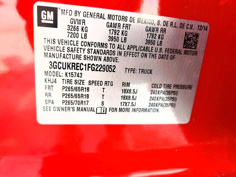 2015 Chevrolet Silverado K1500 LT