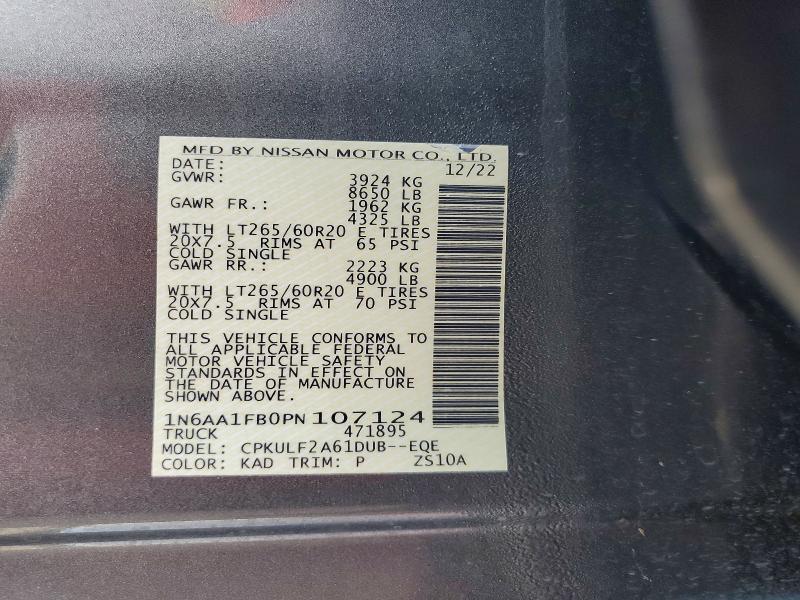 2023 Nissan Titan XD Platinum Reserve