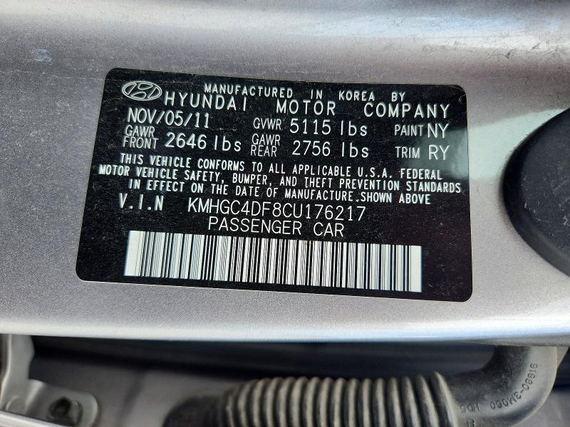 2012 Hyundai Genesis 4.6l