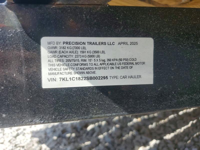 2025 Precision Equipment Trailer