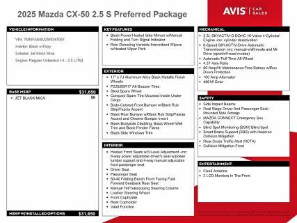 2025 Mazda Cx-50 Preferred