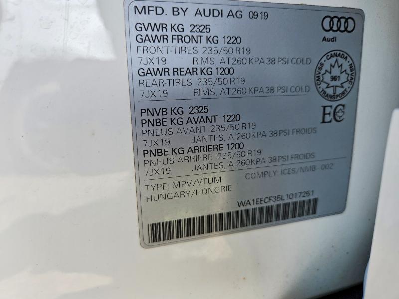 2020 Audi Q3 Premium Plus S-line