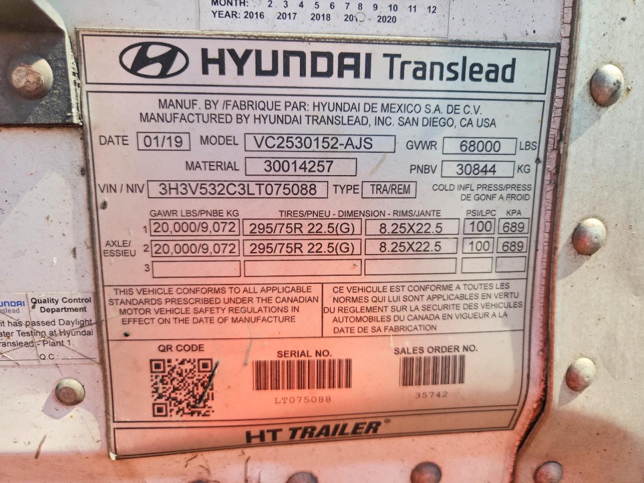 2020 Hyundai Trailer