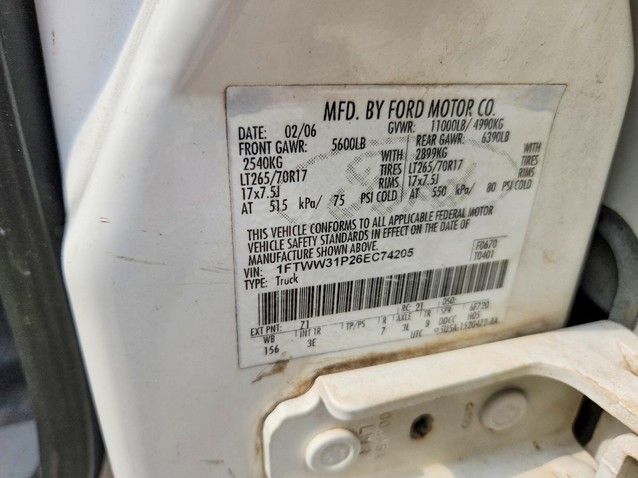 2006 Ford F350 SRW Super Duty