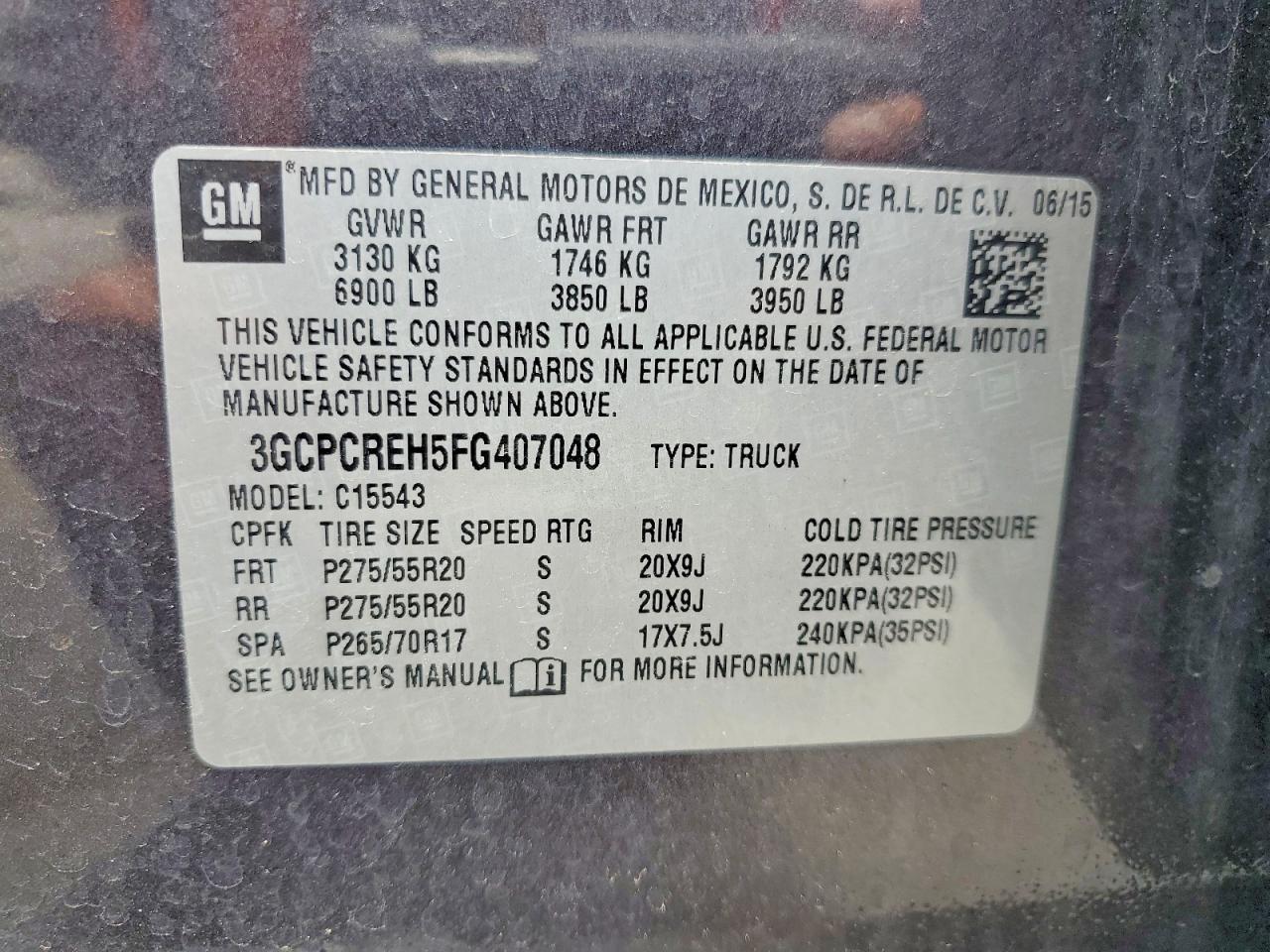 2015 Chevrolet Silverado C1500 LT