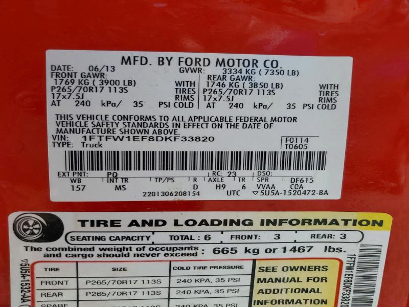 2013 Ford F150 Supercrew