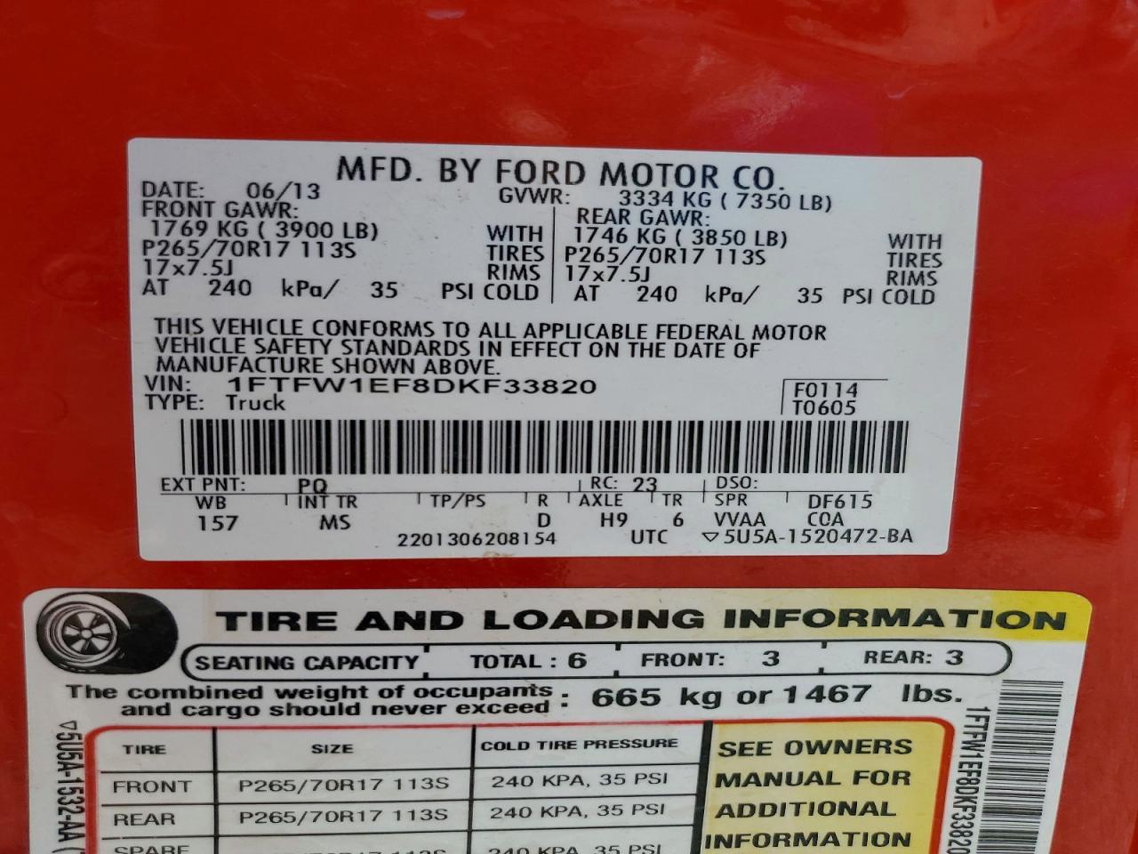 2013 Ford F150 Supercrew