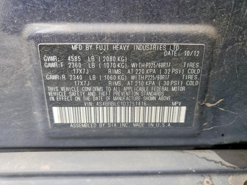 2013 Subaru Outback 2.5i Limited