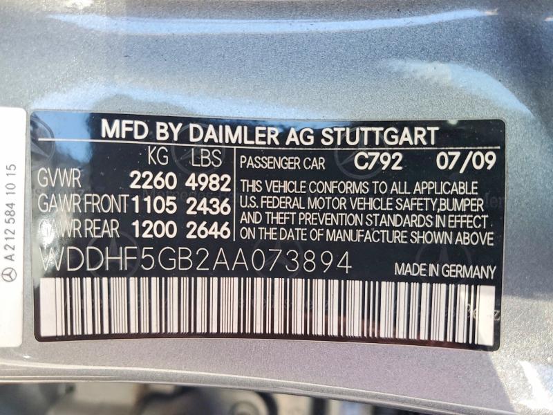 2010 Mercedes-Benz E 350