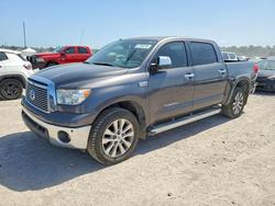 Salvage trucks for sale at Houston, TX auction: 2011 Toyota Tundra Crewmax Limited