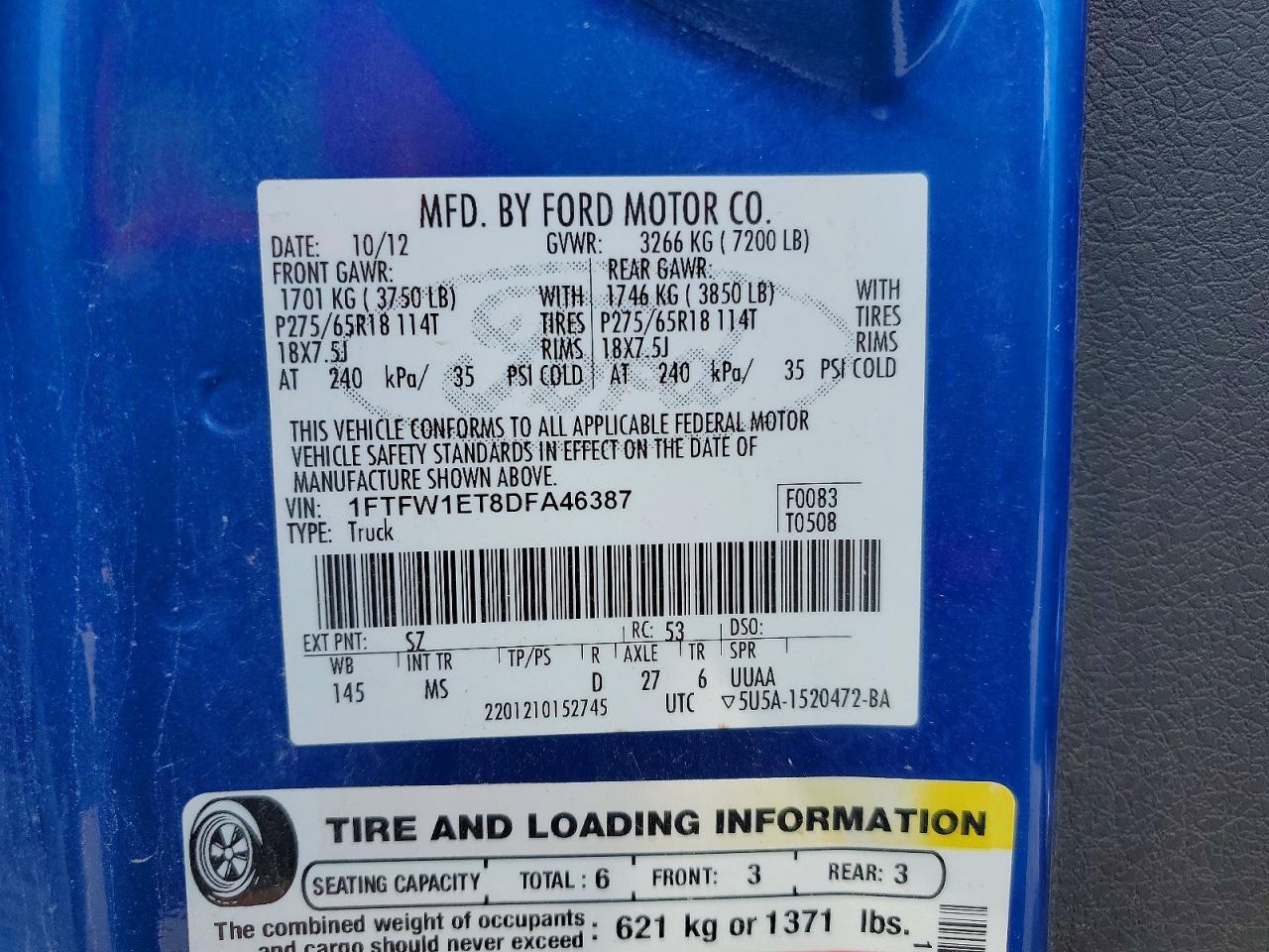 2013 Ford F150 Supercrew