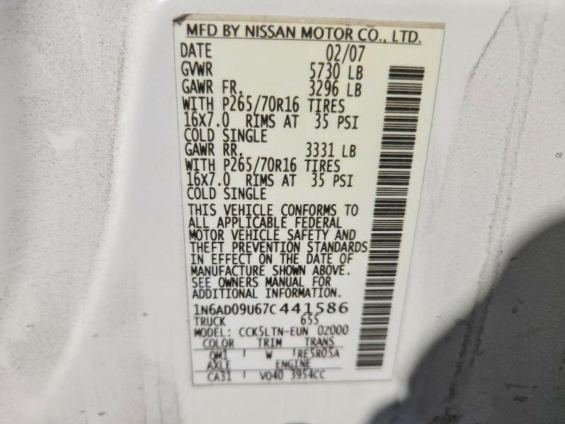 2007 Nissan Frontier SE