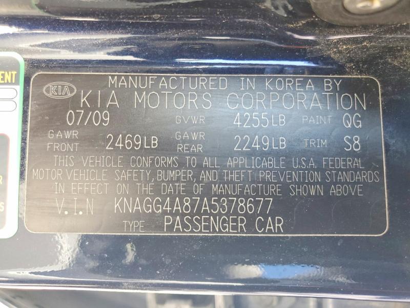 2010 KIA Optima lx