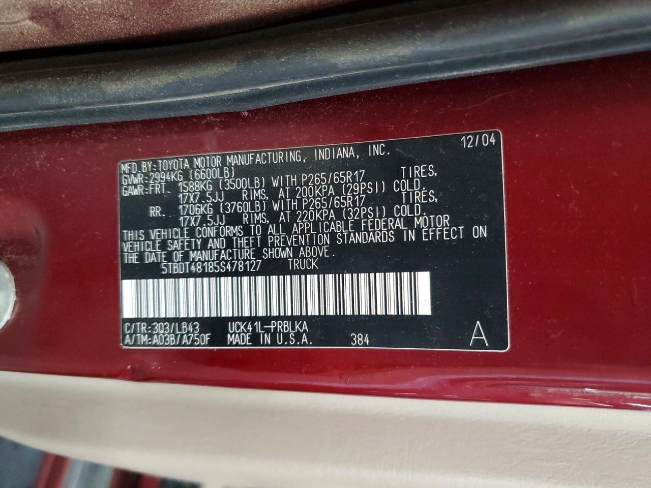 2005 Toyota Tundra Double Cab Limited