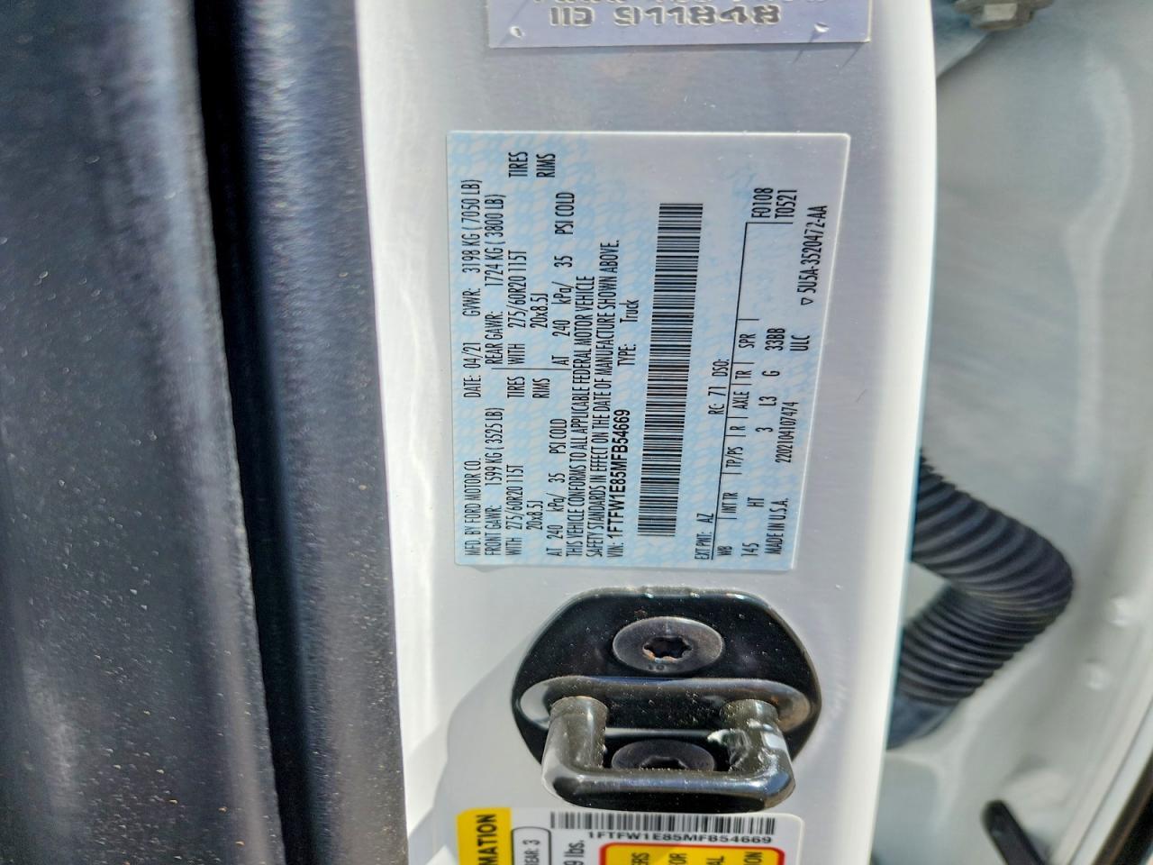 2021 Ford F150 Supercrew