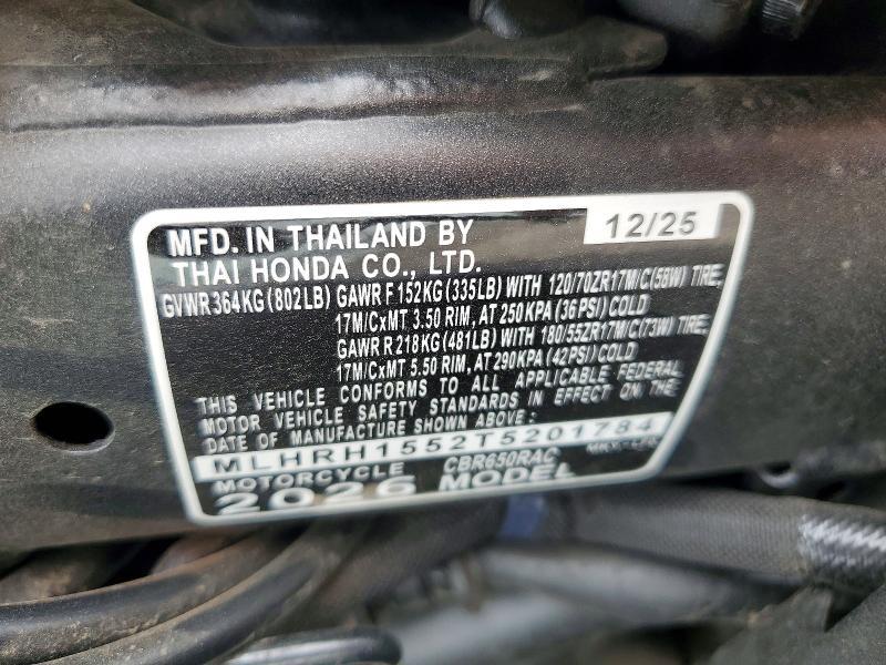 2026 Honda CBR650 R