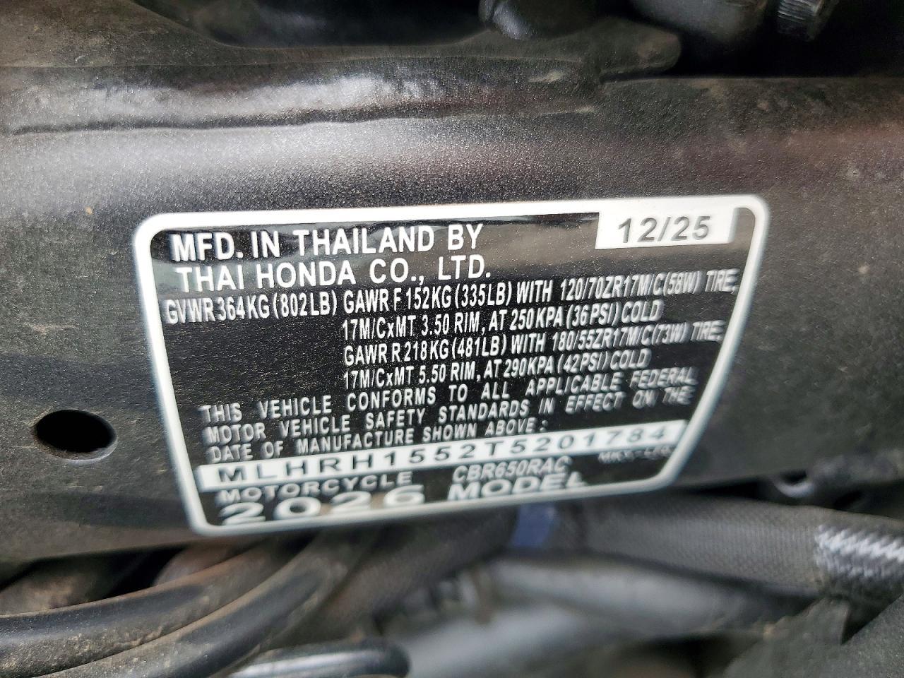 2026 Honda CBR650 R