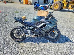 Salvage motorcycles for sale at Spartanburg, SC auction: 2025 Kawasaki EX650 P