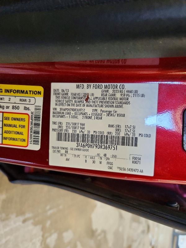 2013 Ford Fusion se