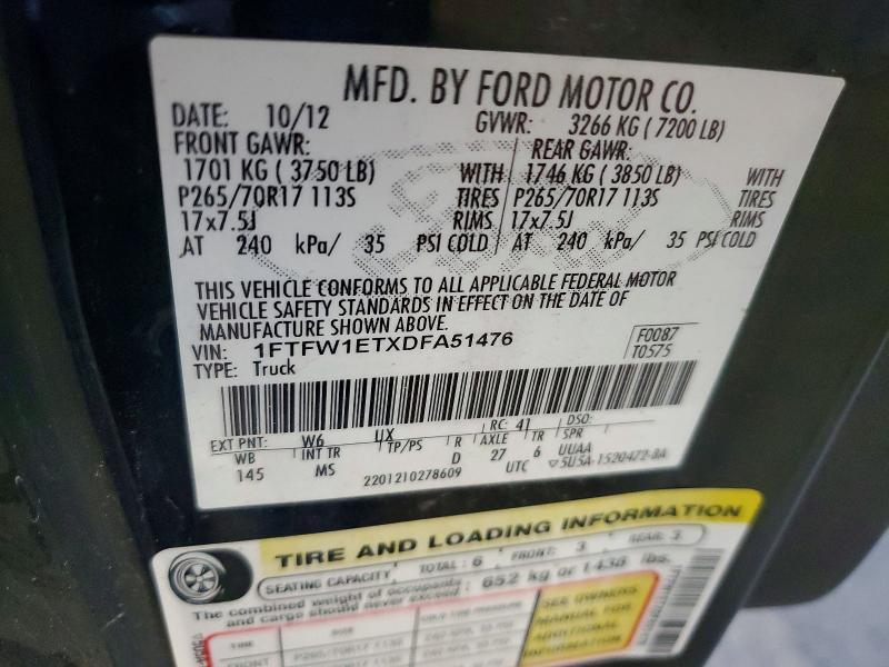2013 Ford F150 Supercrew