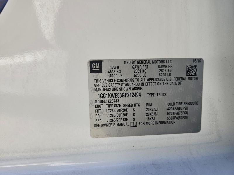 2016 Chevrolet Silverado K2500 Heavy Duty LTZ