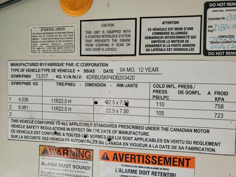 2013 Ic Corporation CE Series School-School Bus