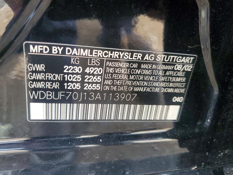 2003 Mercedes-Benz E 500