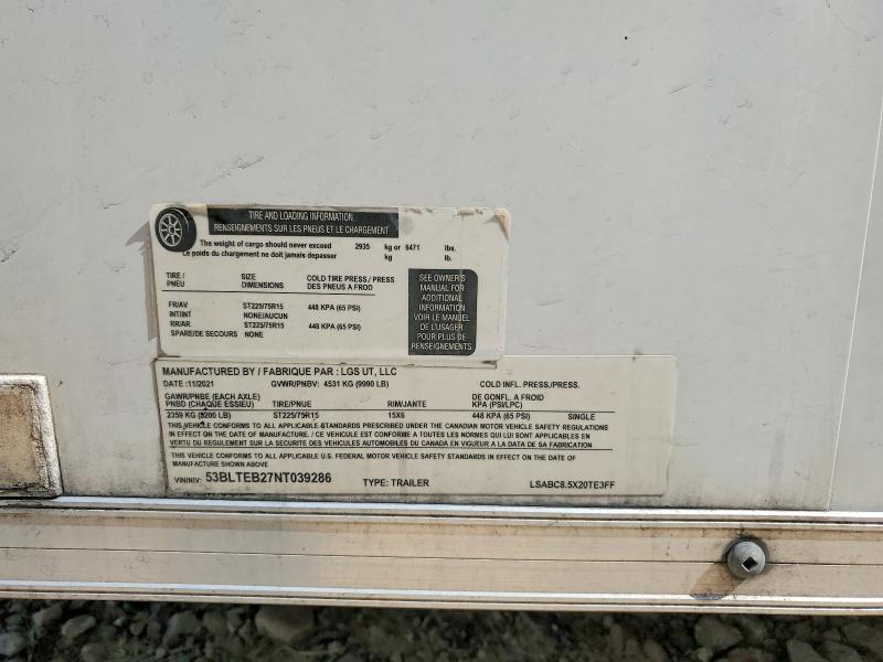 2022 Look Trailer 2022 Look LSABC8.5X20TE3FF Enclosed Cargo Trailer