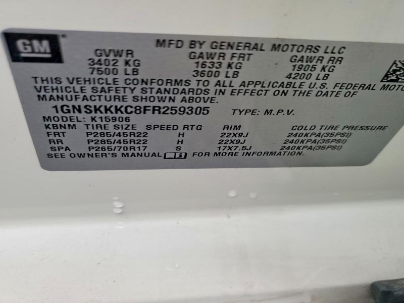 2015 Chevrolet Suburban K1500 ltz