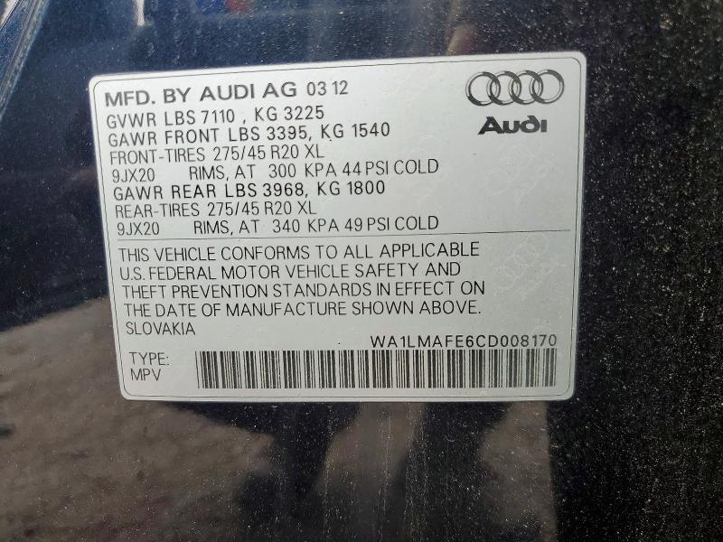 2012 Audi Q7 Premium Plus