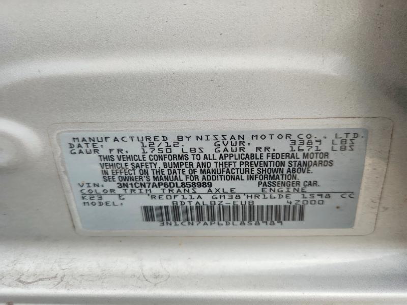 2013 Nissan Versa 1.6 s