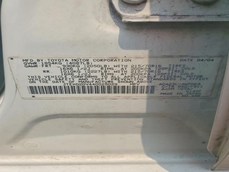 2004 Toyota Rav4 Base