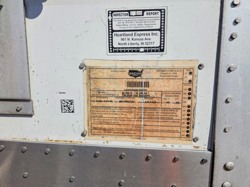 2016 Wabash Dvcvhpc dry van Trailer
