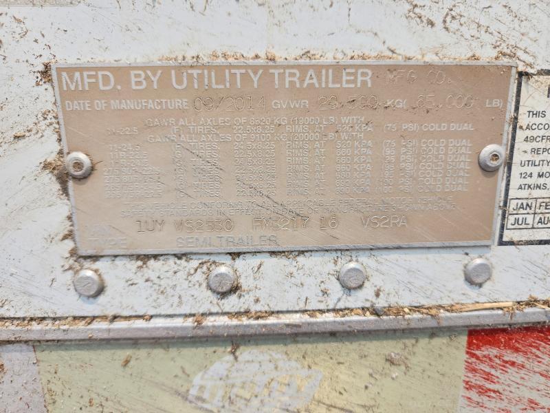 2015 Utility VS2RA Refrigerated Van Trailer