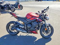 Triumph salvage cars for sale: 2025 Triumph Street Triple 765 RS