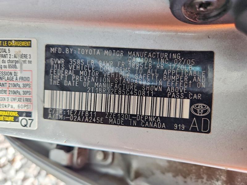 2005 Toyota Corolla le