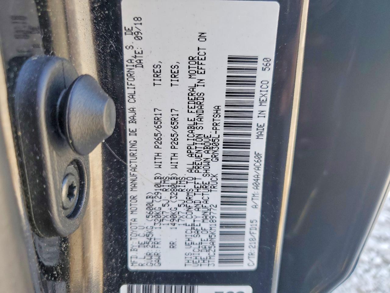 2019 Toyota Tacoma TRD Sport