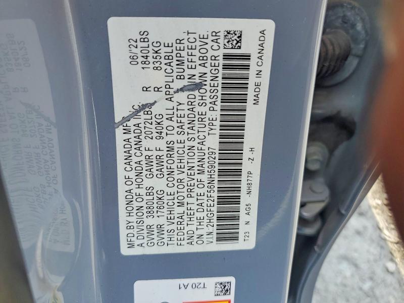 2022 Honda Civic Sport