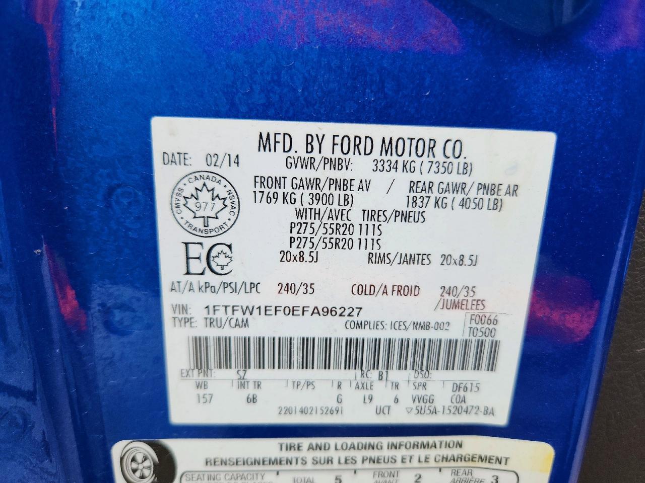 2014 Ford F150 Supercrew