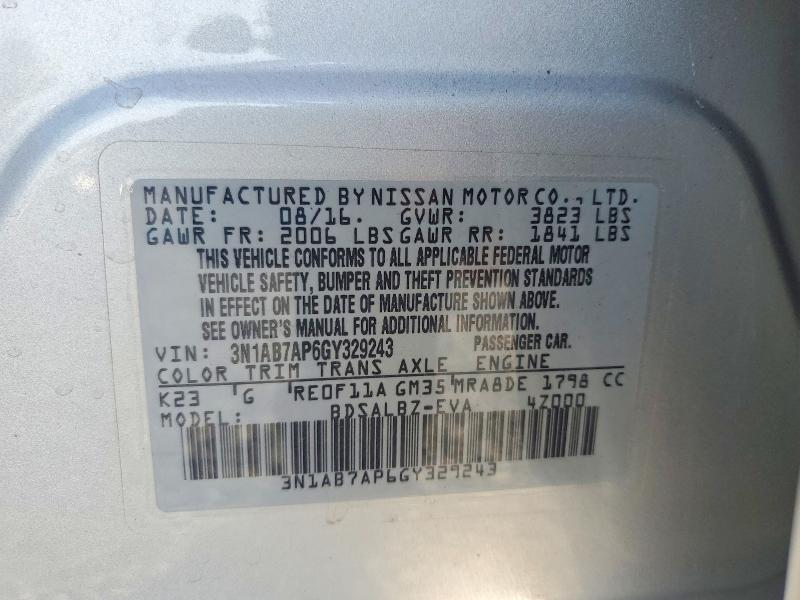 2016 Nissan Sentra s