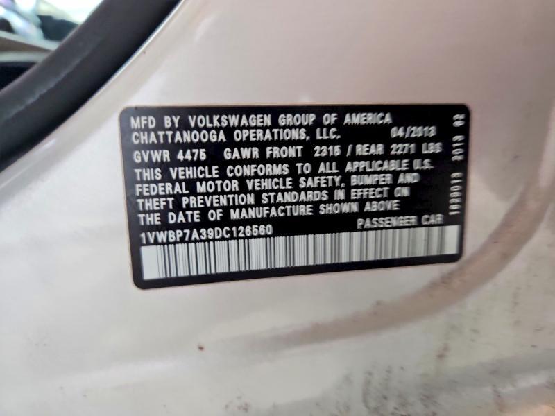2013 Volkswagen Passat se