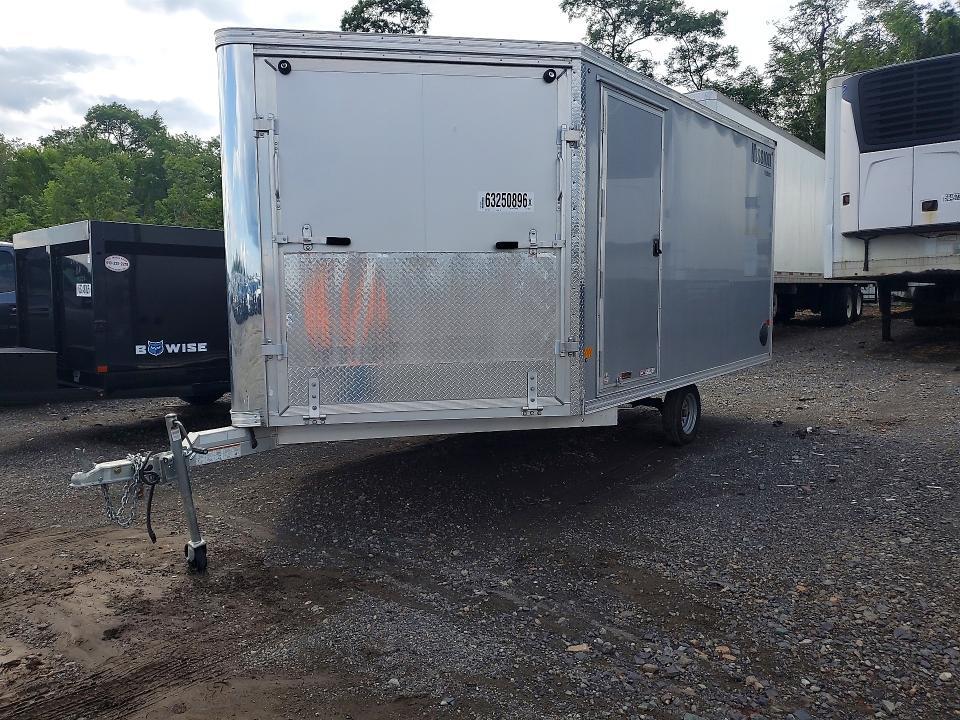 2024 Alcom Enclosed Cargo Snowmobile Trailer