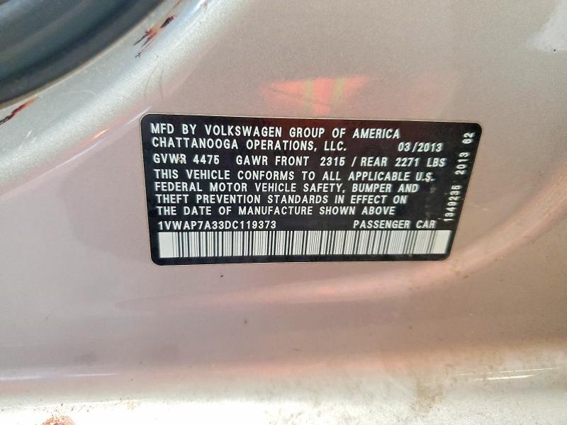 2013 Volkswagen Passat s