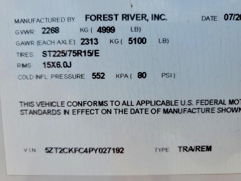 2023 Foresriver 2023 Forest River Grey Wolf Camper