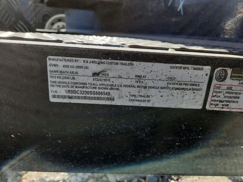 2025 R & J Equipment Trailer