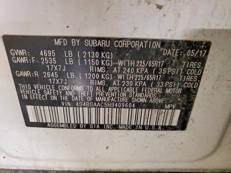 2017 Subaru Outback 2.5i